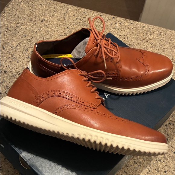 Men’s size 12 Cole Han Zero Grand Wingtip Oxfords - Picture 9 of 10